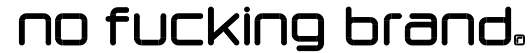 @nofuckingbrand logo nero